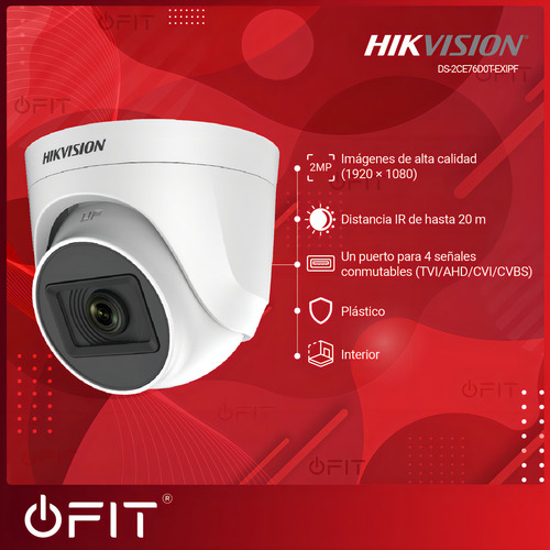 Camara Seguridad Kit Hikvision Dvr 7204 Full 1080 + 4 Domos