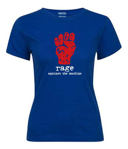 Polera Mujer Estampado Rage Against The Machine #2