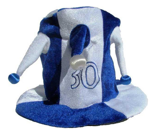 30 - Gorro 50 Años Azul Y Blanco