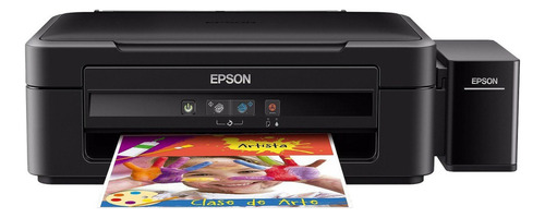 Impressora a cor multifuncional Epson EcoTank L380 preta 110V