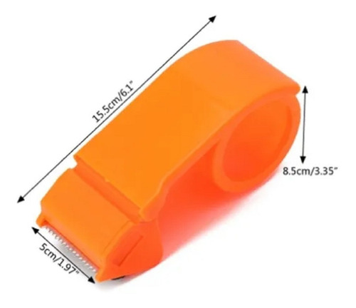 Imagen 1 de 8 de Dispensador De Cinta De Embalaje Cortador De Scotch Plastico