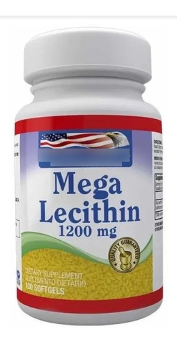 Mega Lecithin 1200mg 100 Softgels - Unidad a $44000