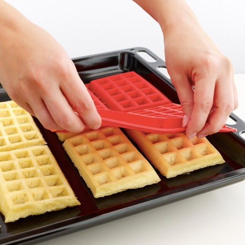 Molde Silicona Waffle Rectangular Smak Wafflera Repostería