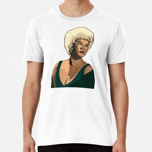 Remera Ilustración De Etta James Singer Algodon Premium