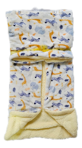 Hermoso Cobertor Cobija Con Borrega Para Bebé