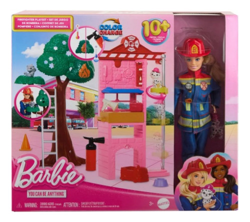 Barbie Profesiones Set De Conjunto De Bombera