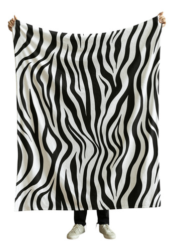 Cobija Frazada Manta Yo Soy La Señora Loca De Los Perros Animal Print Zebra Frazada Ligera 110x160cm