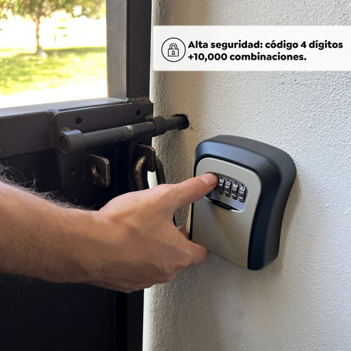 Caja Candado Para Llaves Resistente Golpes Y Agua Color Negro