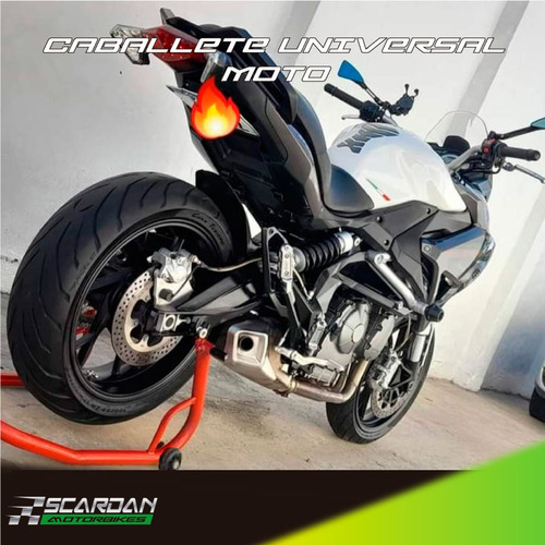 Caballete Moto Trasero Universal -- Varios Colores -- Rojo