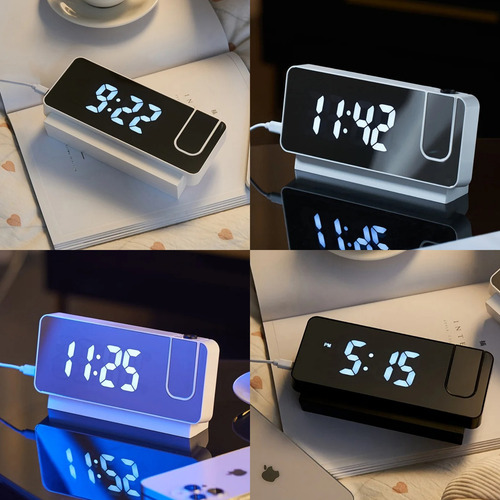 Reloj Digital Proyector Despertador Y Termómetro