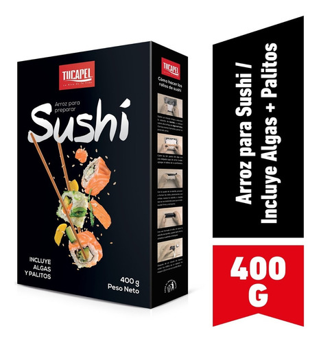 Arroz Preparado Tucapel Sushi 400 G