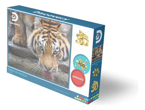 Prime3d Animal Planet Tiger Discovery Rompecabezas Lenticula