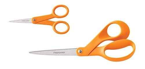 Fiskars 67517197j Original Mango Naranja Tijeras De 8 Pulgad