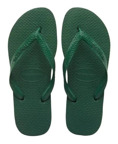 Ojotas Unisex Havaianas (originales) Negro Y Verde