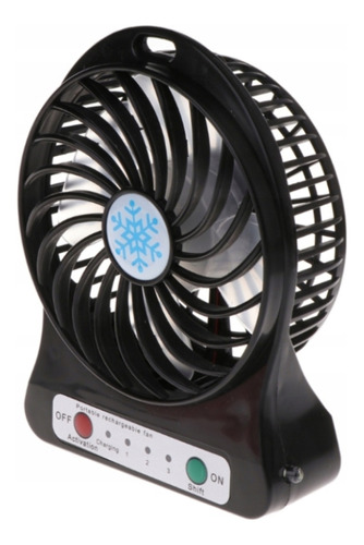 Mini Ventilador Portatil Recargable 3 Velocidades Linterna