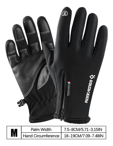 Guantes De Invierno Impermeables Para Hombre, Motocicleta M