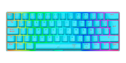 Teclado Gamer T-dagger Arena Rgb Tgk321b Sp Blue Red Switch