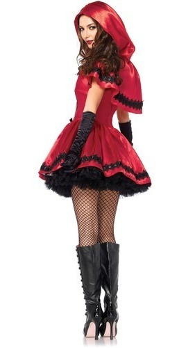 Disfraz Para Mujer Caperucita Roja Gótica Talla Small(4-6)