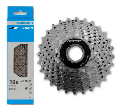 Pacha 10 Velocidades Gw 11-28 + Cadenilla Shimano Hg54 Bici