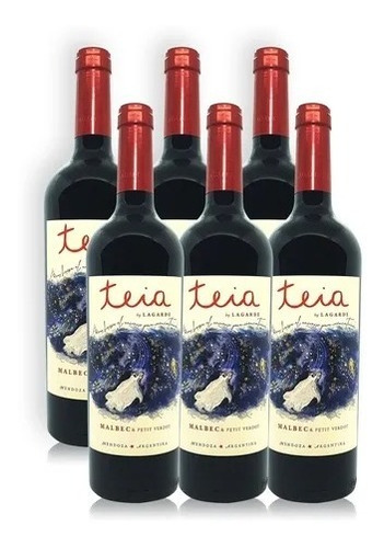 Vino Teia  Malbec Petit Verdot By Lagarde X 6u