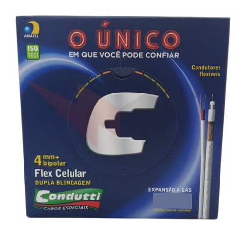 Cabo Coaxial Para Cameras De Segurança Com Imagem 35 Metros