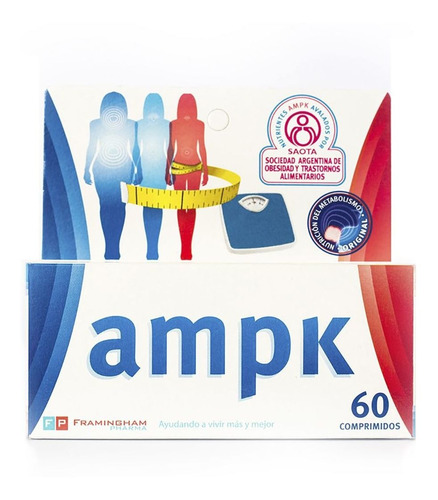 Ampk Suplemento Dietario Quemador De Grasa 60 Comprimidos