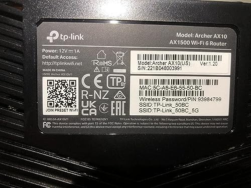 Router Tp-link Smart Wifi 6 (archer Ax10): Router Ax,