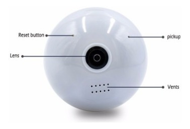 Camara Seguridad Bombillo Espia 360° Wifii Full Hd
