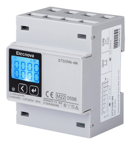 Medidor De Energia Trifasico Digital Monitor De Uso De Elect