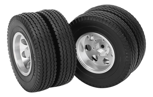 Ruedas Traseras Rc Trailer De 2 Piezas Para Camión Tractor 1