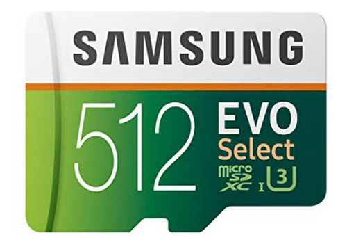 Tarjeta De Memoria Samsung Evo Select Microsdxc De 512gb Con