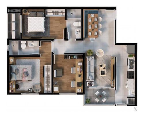 Imagem 11 de 13 de Apartamento Zona Central Para Venda Em Balneário Camboriú, Nações - Verbena 3_1-2128930
