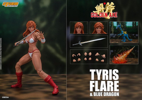 Storm Collectibles Golden Axe Tyris Flare & Blue Dragon 2pck
