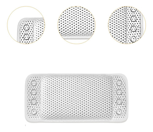 Almohada De Baño Soporte Cojín Reposacabezas Ergonómico
