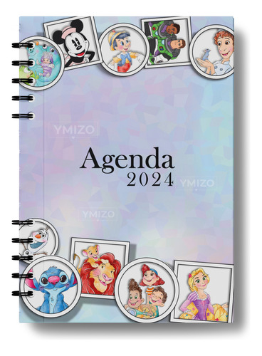 Agenda 2024 Semanal Personalizada Disney 100