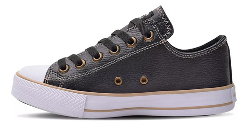 Zapatilla Vinilico Dama Jaguar Urbano Moda Negro #8079