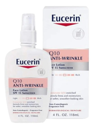 Eucerin Loción Anti-arrugas Q10  Spf15 118ml Sin Fragancia 