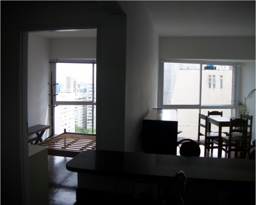 Imagem 16 de 21 de Mobiliado Com Geladeira, Fogão, Maq De Lavar Roupa, Pronto Para Morar Com 1 Dormitório, 1 Sala, 1 Banheiro. Excelente Localização. 50,00 M2 Útil - L210 - 2851428