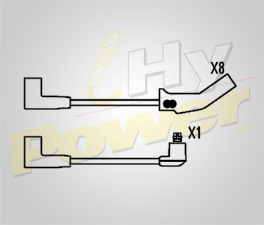 Jgo Cables Bujía Elite Para Ford Pick Up F350 7.5l 8cil 1993 Negro