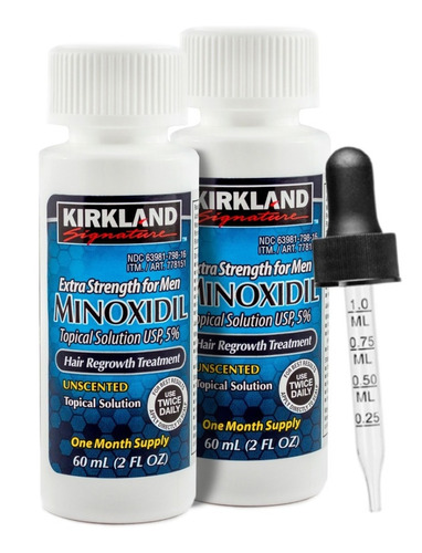 Imagen 1 de 3 de Minoxidil Kirkland 5% Solución Tópica 2 Meses De Tratamiento
