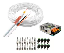 Comprar Kit P\u002F Instalação 8 Câmeras Segurança Conectores Cabo Fonte