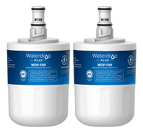 Filtro Agua Certificado Para Refrigerador, Pack 2