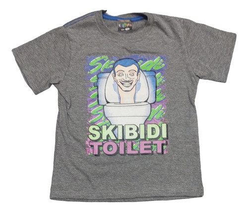 Remera M/corta Skibidi Toilet Brilla En La Oscuridad