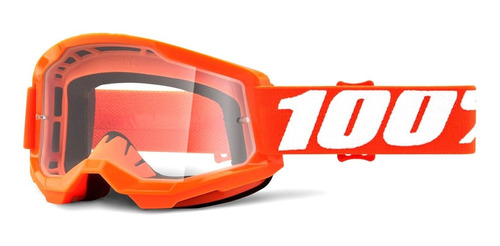 Óculos 100% Strata 2 Lente Transparente Trilha Motocross