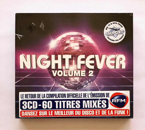 Night Fever Vol.2 - Varios (3cd) Digipack Made France Nuevo