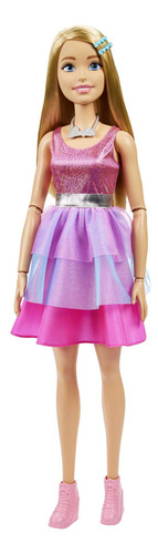 Barbie Large Dolls: Barbie Vestido Rosa 71 Cm