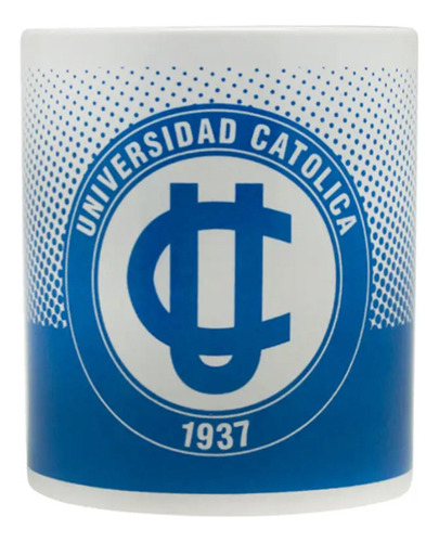 Tazon Ceramica 350ml Universidad Catolica Cruzado Con Caja