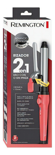 Rizador Pinza Remington 2 En 1 Ceramic Titanium 2tipos Rizos