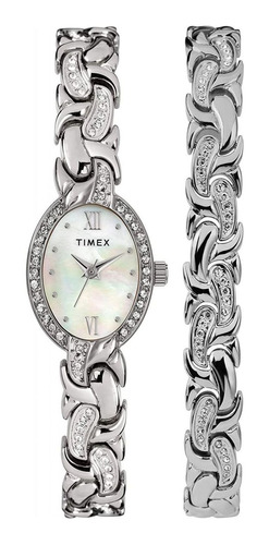 Reloj Para Mujer Timex Classics Tw2t49700 Plateado