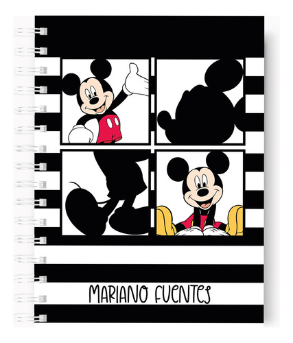 Cuaderno Mickey + Nombre Personalizado Gratis
